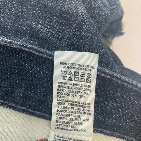 Lucky‎ Brand Denim Shorts Woman 14/32  Cut Off Pockets 100% Cotton Mid Rise - Picture 7 of 10